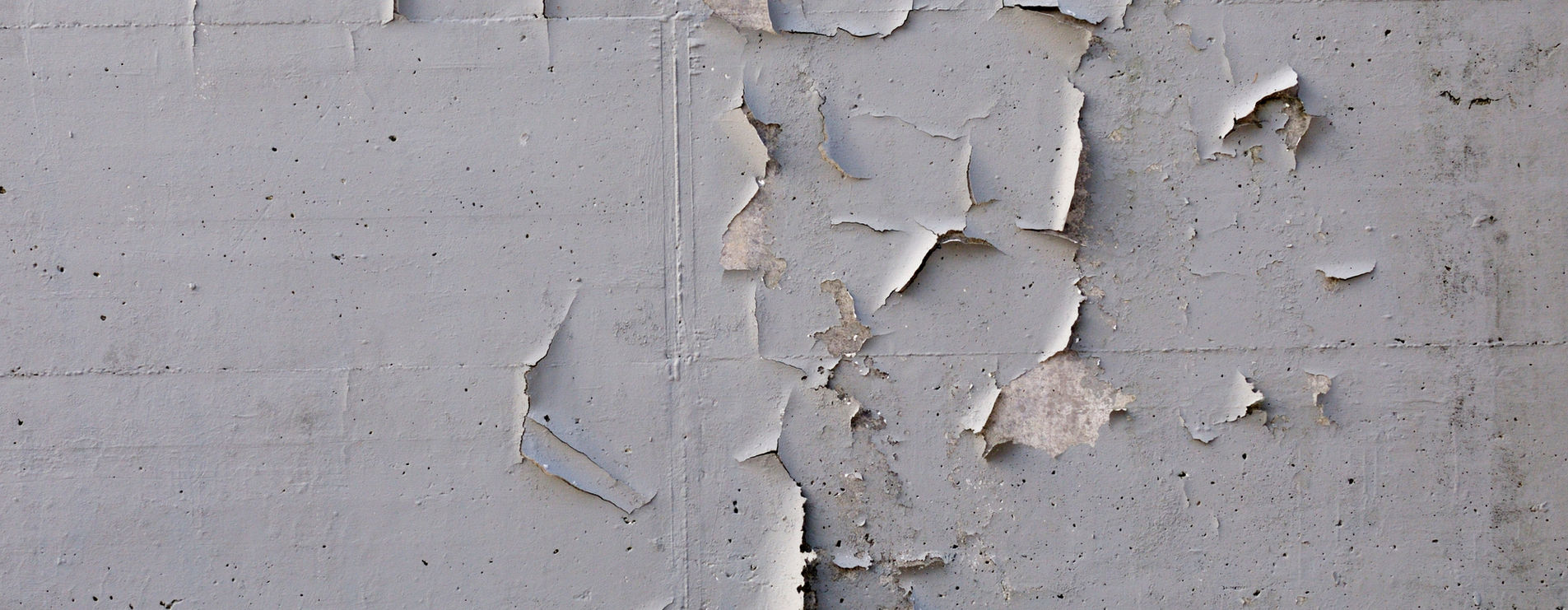 Wall being prepared during property improvement work