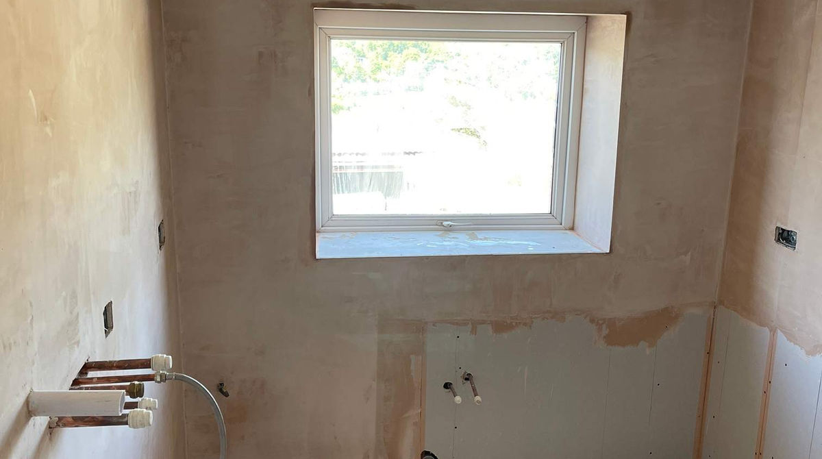Window with condensation on the glass